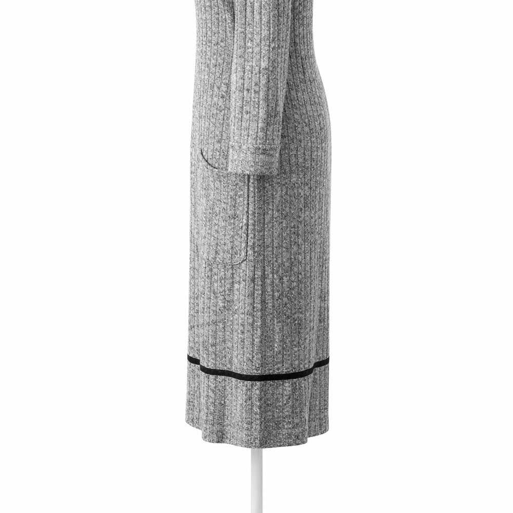 Westport Gray Ribbed Knit Dress with Pockets Size L – NWOT - Picture 8 of 9